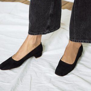 By Far Suede Pumps, Black